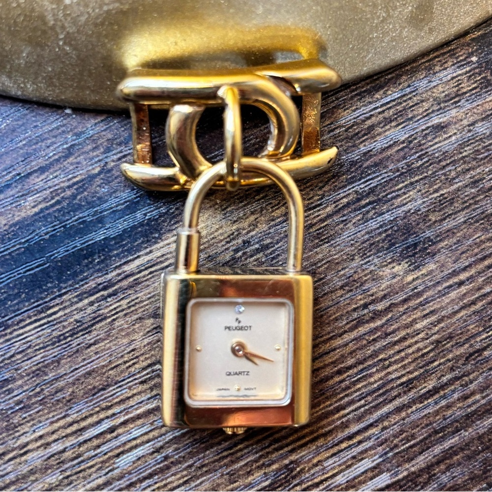 Peugeot Pad Lock Watch Pendant